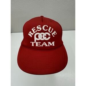 T.I Snapback Trucker Hat PCC Rescue Team Red Rope Hat Adjustable
